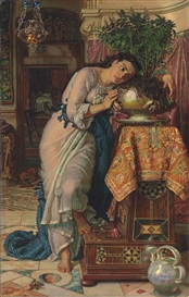 ISABELLA AND THE POT OF BASIL by William Holman Hunt